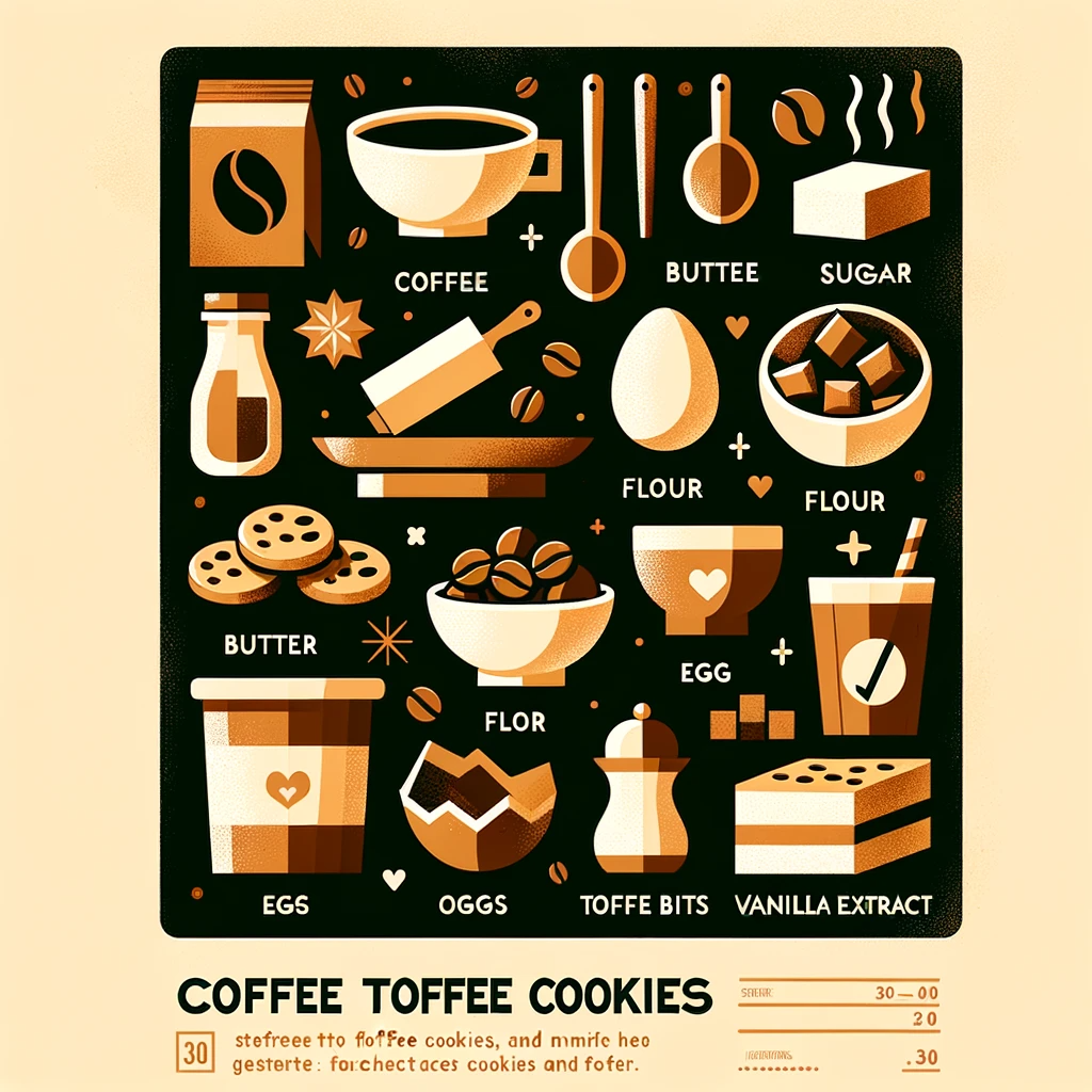 Coffee Toffee Cookies Recipe