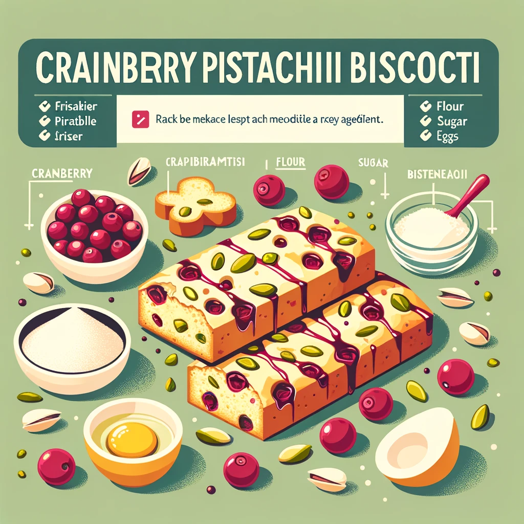 Cranberry Pistachio Biscotti Recipe