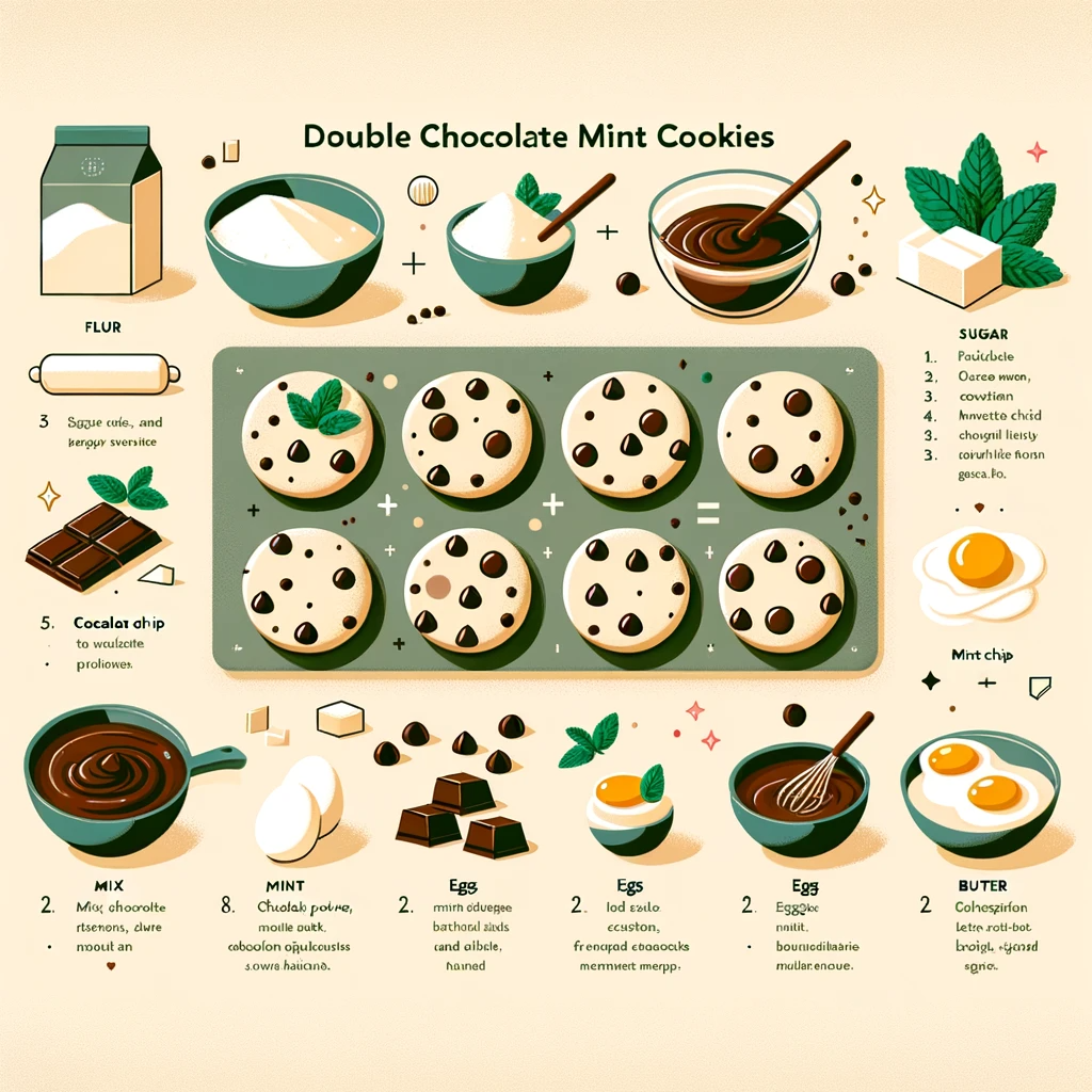 Double Chocolate Mint Cookies Recipe