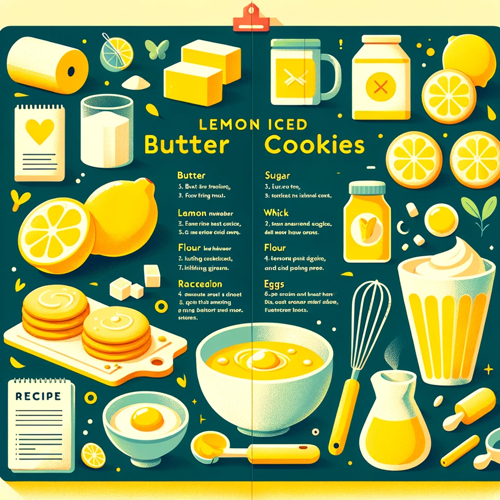 Lemon Iced Butter Cookies Recipe