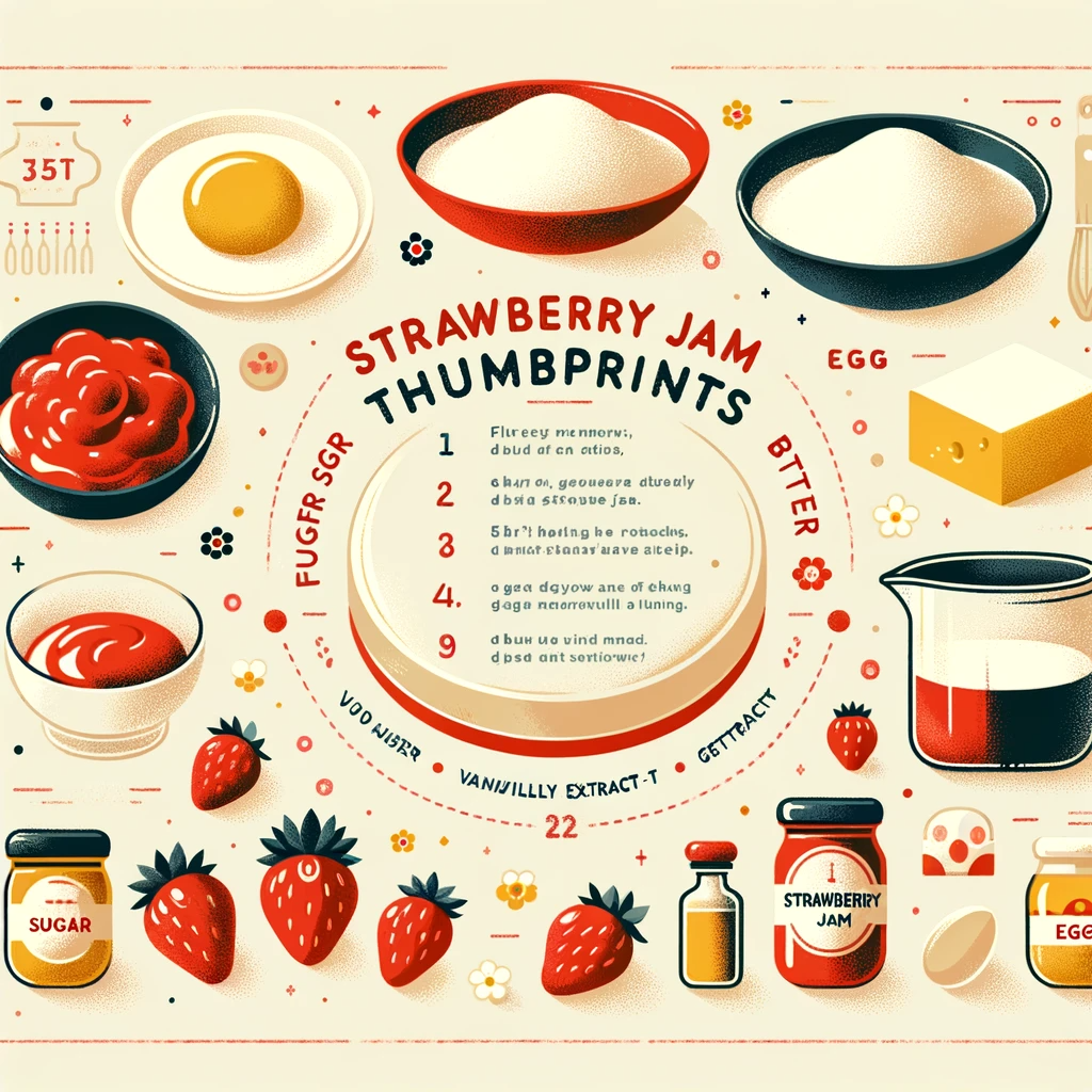 Strawberry Jam Thumbprints Recipe