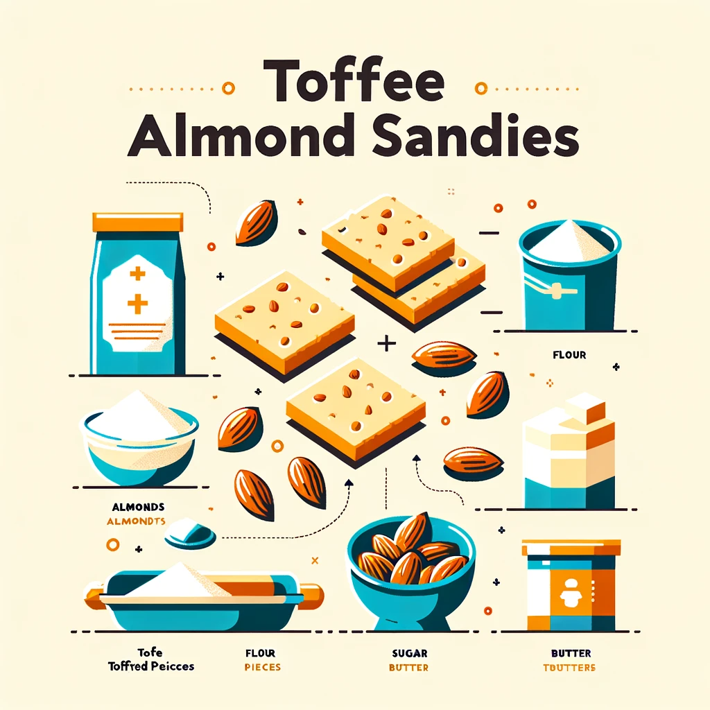 Toffee Almond Sandies Recipe