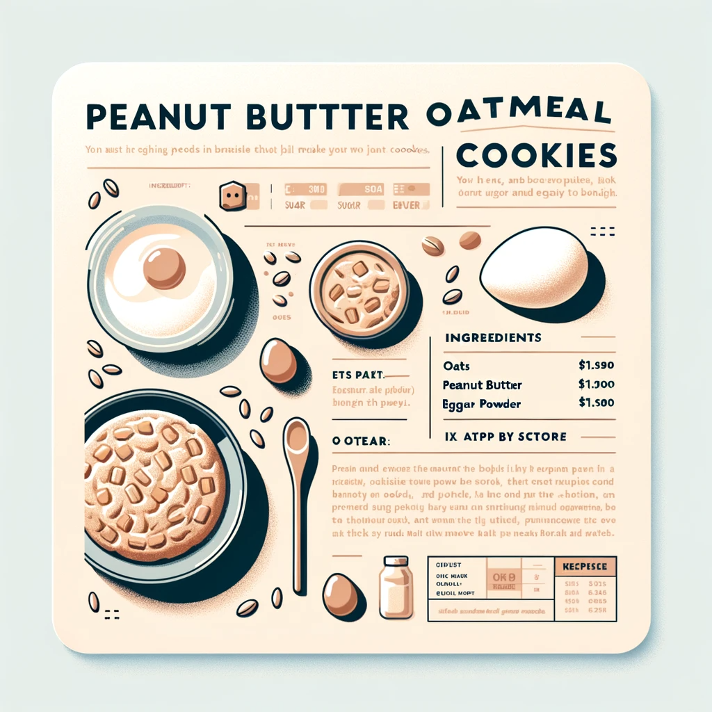 Peanut Butter Oatmeal Cookies Recipe